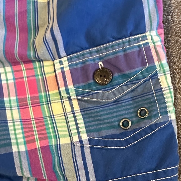 Polo by Ralph Lauren Kids Plaid Swim Trunks - Blue and Multicolor - Picture 5 of 6